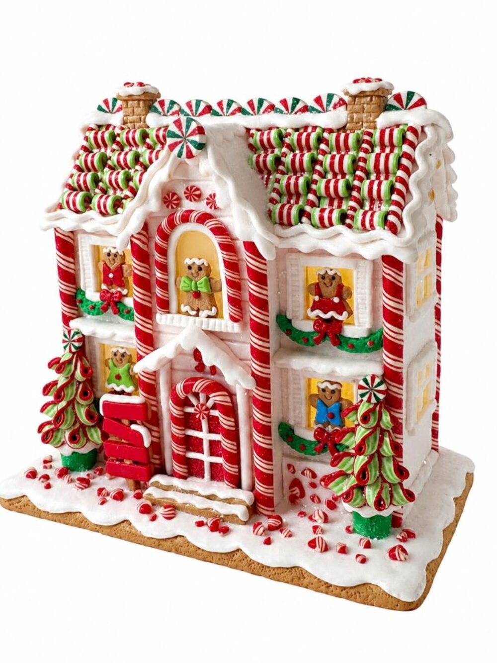 NEW 10-Inch Gingerbread House Battery-Operated Light Classic Christmas Village